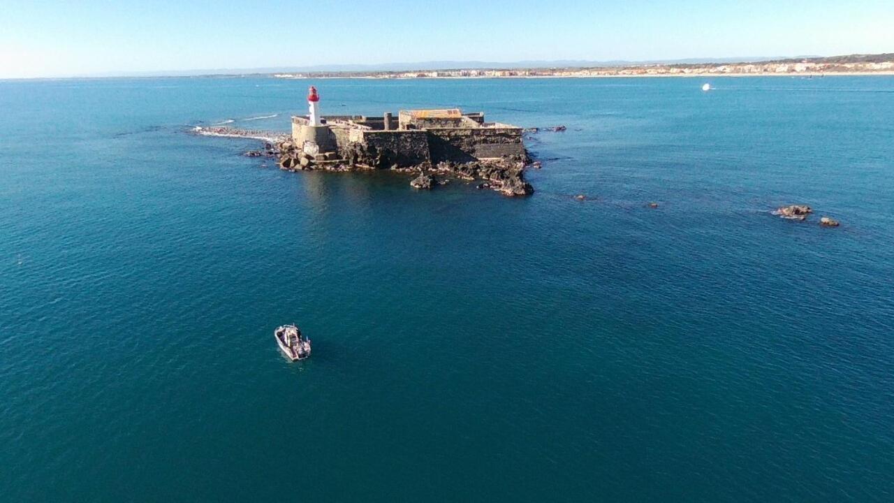 Appartement Vue Exceptionnelle Sur La Mer, Piscine, Parking Prive - Sur L'Ile Des Pecheurs Агд Екстер'єр фото
